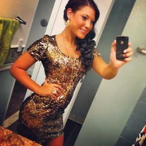 Sequined Cocktail Dress